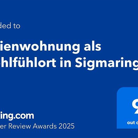 Ferienwohnung Als Wohlfuehlort In זיגמרינגן מראה חיצוני תמונה
